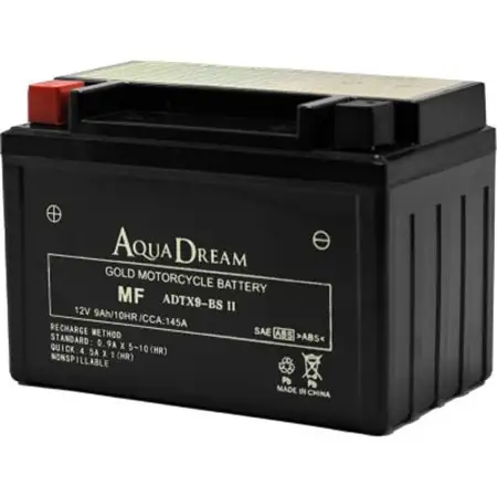 AQUADREAM GOLD バイク用バッテリー 液入充電済 ADTX9-BS II 1個【配送不可地域：沖縄県】【1641497】