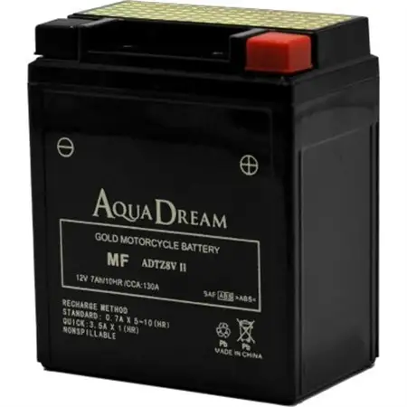 AQUADREAM GOLD バイク用バッテリー 液入充電済 ADTZ8V II 1個【配送不可地域：沖縄県】【1641571】