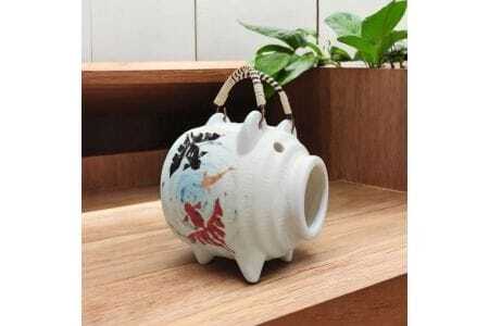 蚊取り豚　金魚柄