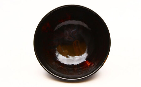 【瀬戸焼】鉄釉面取飯碗 【山長陶苑】 / 碗 茶碗 ご飯茶碗 食器 和食器 / 瀬戸市[BBBH039]