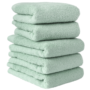 【アウトレット】ヒオリエ ホテルタオル ビックフェイスタオル 5枚 ミント