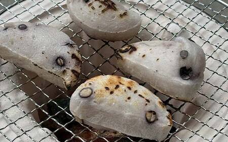 会津のお米で作った手作り切り餅3種セット（白餅・豆餅・そば餅） 米 そば餅 西会津 F4D-2109