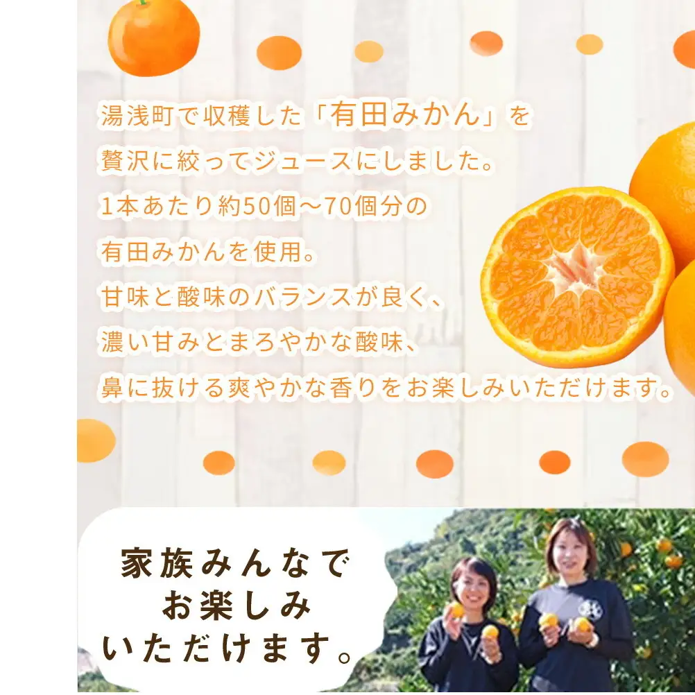 ZE6448_「まごころ」有田みかん 100％ ジュース 1000ml 1本