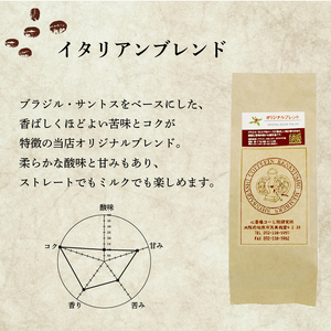 【細挽き】 コーヒー オリジナル ブレンド 200g × 3種 自家焙煎 コーヒー