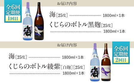 【 全6回 定期便 】「 海とその仲間たち 」海 が 毎月届く KN034-T02 酒 焼酎