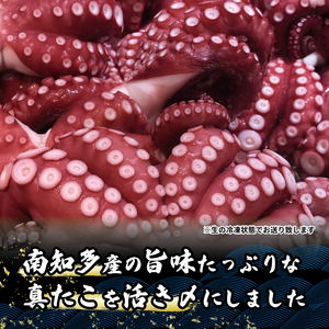 南知多産 活〆生真ダコ 400g まると水産