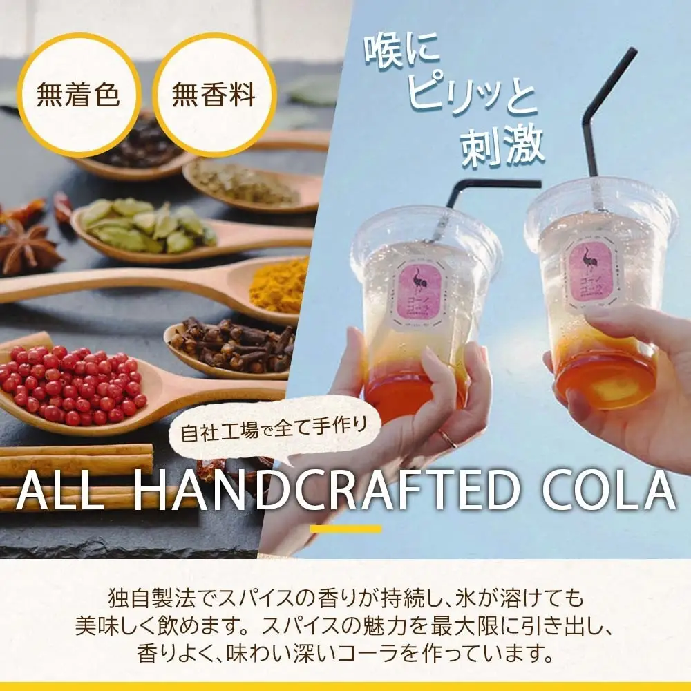 《無地熨斗》ギフトボックス入り コーノコーラ おとなコーラ 300ml 1本 希釈用 クラフトコーラ コーラシロップ スパイス ハーブ ノンカフェイン 無着色 無香料 手作り 飲料 ドリンク ギフト お取り寄せ  愛知県 名古屋市