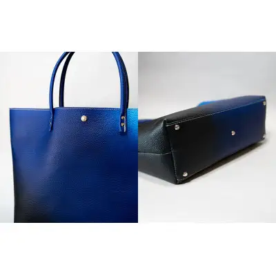 【池内友禅】SOMEA brume レザートートL(タンゴブルー)