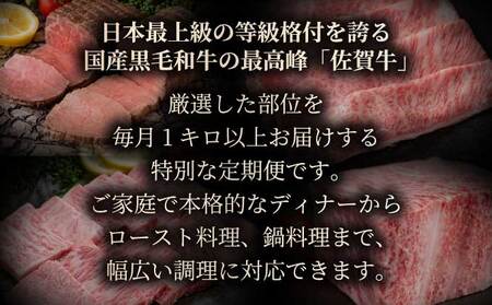毎月お届け 佐賀牛づくし 100万円定期便