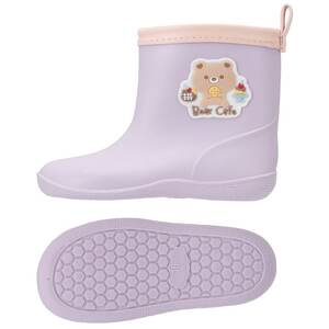 ワッペン付レインブーツ　Ｂｅａｒ　Ｃａｆｅ　16cm　5-109