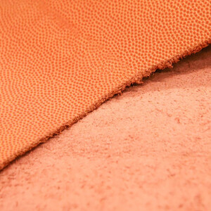 ミニマム財布(ラウンド)本革バスケ/オレンジ ML074