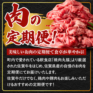 丸福 肉の定期便（6回／偶数月）｜佐賀牛 牛肉 定期便【Z117】