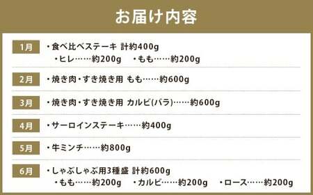 【12回定期便】 長崎和牛 スタンダードコース ／ 12回定期便 和牛 牛肉 お肉 肉 ヒレ もも カルビ バラ サーロイン 牛ミンチ ミンチ ロース リブロース すね トモサンカク シキンボ ステーキ 焼き肉 焼肉 すき焼き しゃぶしゃぶ 煮込み 煮込 ブロック セット 食べ比べ 定期便 長崎県 時津町 冷凍