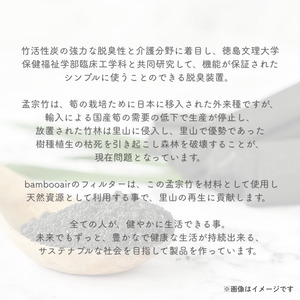 BANBOO AIR（バンブーエア） 竹炭活性炭脱臭装置 （グリーン）