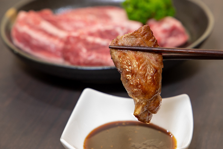 訳あり 牛肉 博多和牛 A4 ランク 焼肉用 タレ漬け 550g 3回 定期便 [木村食品 福岡県 筑紫野市 21761189]