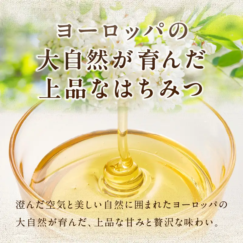 ハンガリー産アカシアはちみつ250g はちみつ ハチミツ ハニー 蜂蜜 朝食 常温 保存 備蓄 防災食 非常食 防災グッズ 福岡県 八女市 207-003