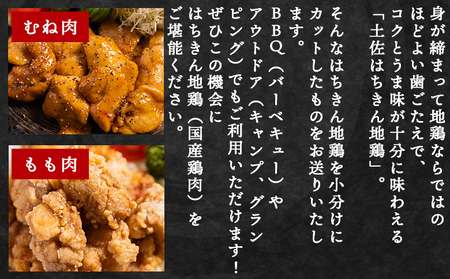 土佐はちきん地鶏 もも肉・むね肉 合計1kgセット 室戸海洋深層水塩付 -  むね もも ムネ肉 モモ肉 セット 小分け  ad-0005
