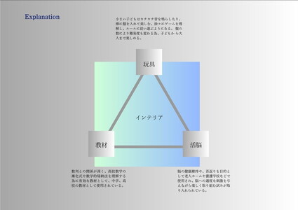 銘木と真鍮で魅せるハノイの塔 ｜ パズル 玩具 インテリア　※離島への配送不可