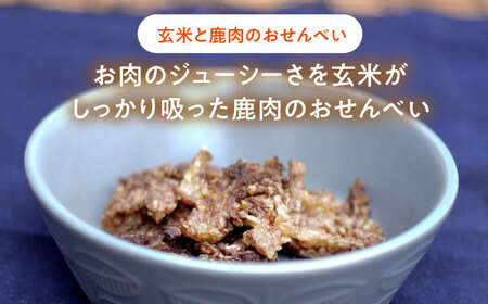 【ペット用おやつ】 《無添加》 玄米×エビ＆鹿肉のミックスおやつセット (計5個) 多治見市 / こなき屋 国産 犬用 おせんべい おやつセット[TEM005]