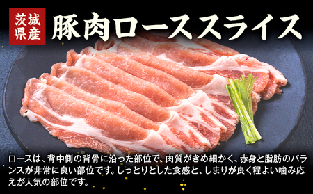 茨城県産 豚肉 ロース スライス 3kg 1パック 500g 株式会社セントラルフード 《60日以内に出荷予定(土日祝除く)》肉 豚肉 ロース 国産 スライス 生姜焼き 茨城県 結城市