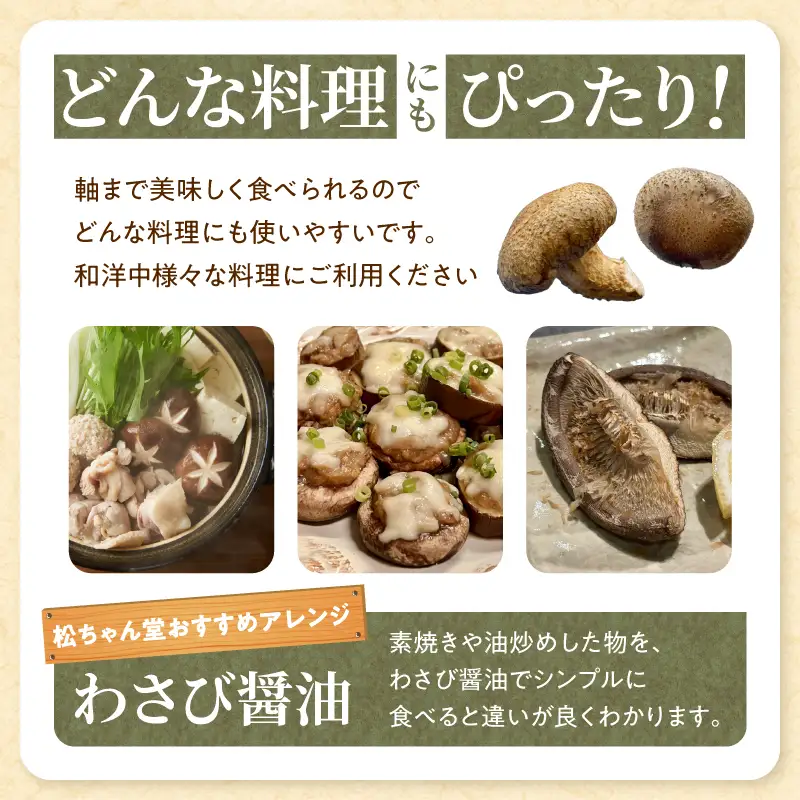 国内産菌床しいたけ [きのこ 菌床]