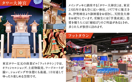 東京タワーメインデッキ（150ｍ）ペアチケット │ 東京 観光 チケット