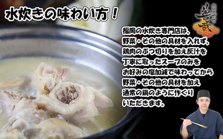 九州料理善哉（ぜんざい） 濃厚水炊きセット2-3人前[H0169]