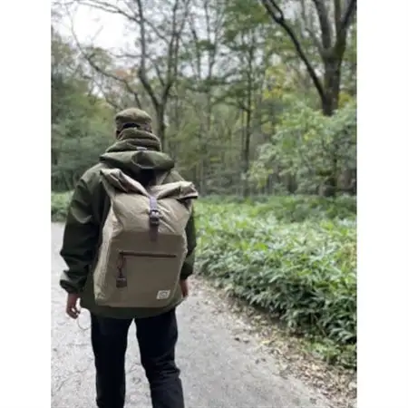冬キャンプ、アウトドアに!!　alberton社のsliva knit のネックウォーマー　カーキー【1374201】