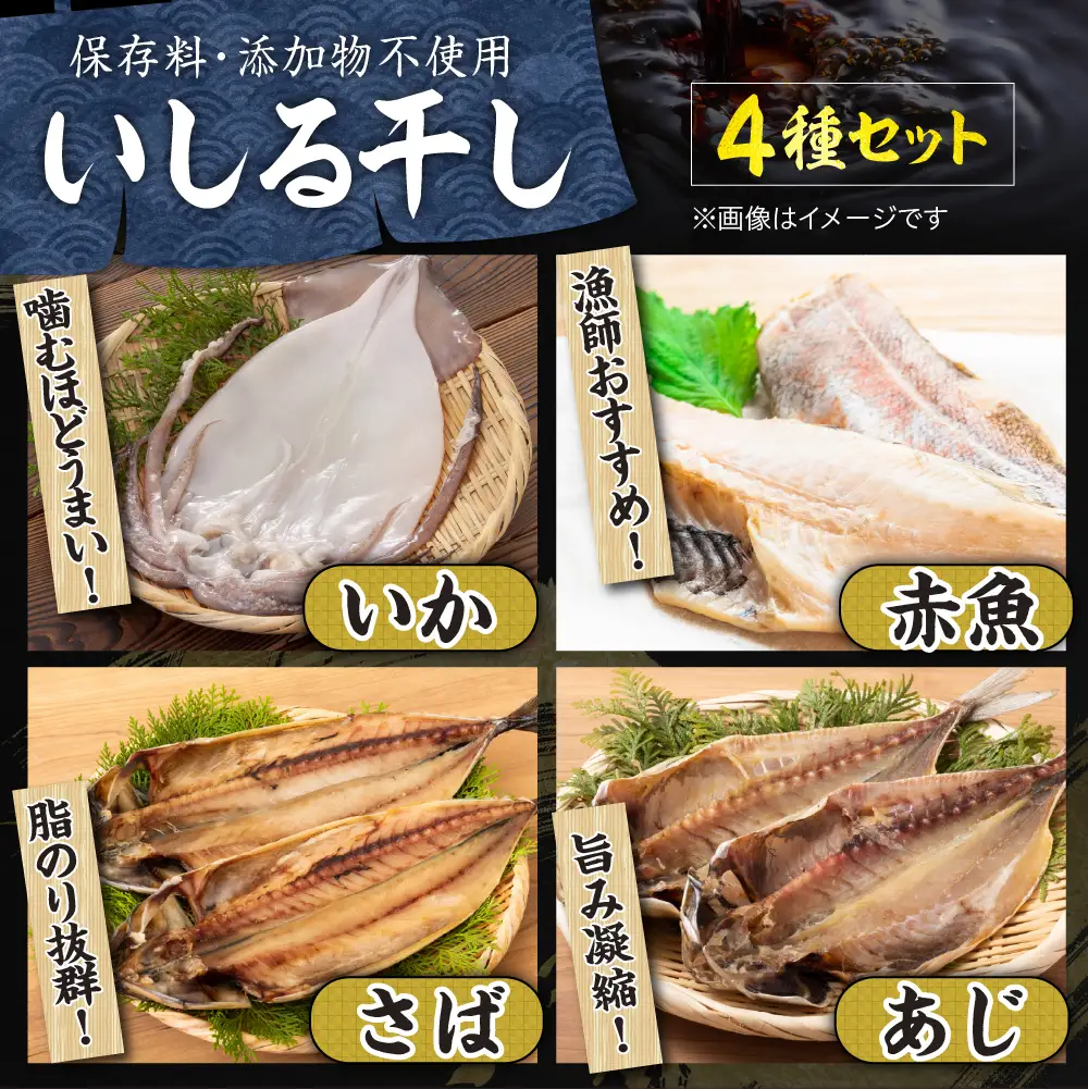 いしる干し（干物、冷凍）セット（小） wa003　いしる干し　干物