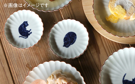 【陶器市特集】【波佐見焼】呉須猫 取皿 柄違い4点セット 食器【西海陶器】[OA485]
