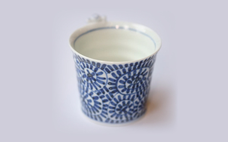 【陶器市特集】【波佐見焼】一閑人煎茶・そば猪口 蛸唐草 2点セット【FOURGRACE】[UG12]