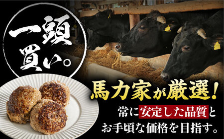 【6回定期便】馬力家特製 超ハンバーグ 3個[AVBO064]ハンバーグ 定期便