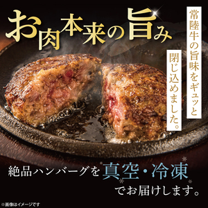 【茨城県共通返礼品】常陸牛100％ ハンバーグ 120g×6個【黒毛和牛 牛肉 銘柄牛 真空 小分け 個包装 冷凍 茨城県 阿見町】(81-46)