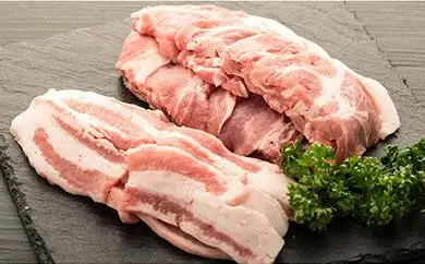 富士ケ嶺ポーク 【焼肉用 肩ロース＆豚バラ】4～5人前