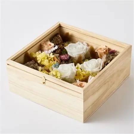 プリザーブドフラワー白【1662935】