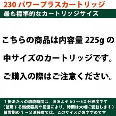 EPIgas 230パワープラスカートリッジ【2個入り】【配送不可地域：沖縄県】【1659731】