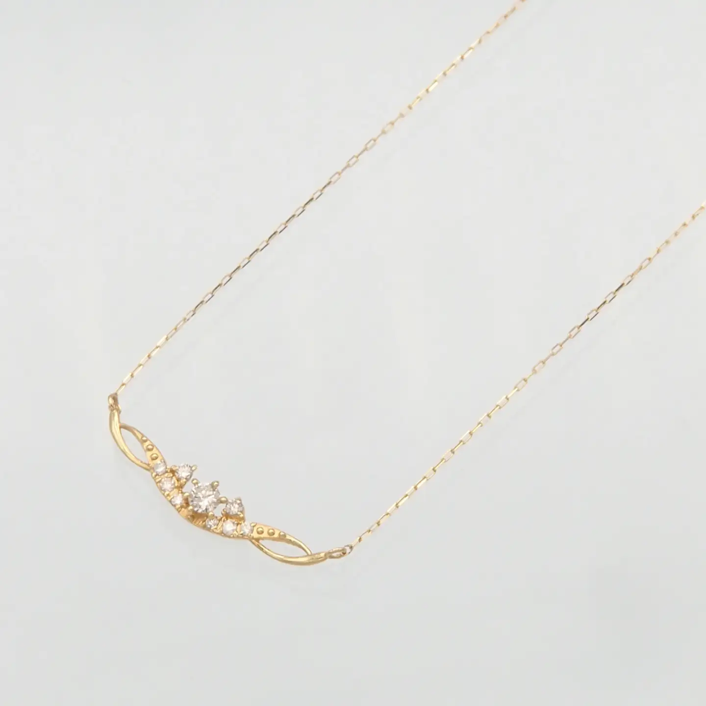 K18 0.10ct ダイヤモンド ペンダントネックレス HH-019737 SWBT005-k18