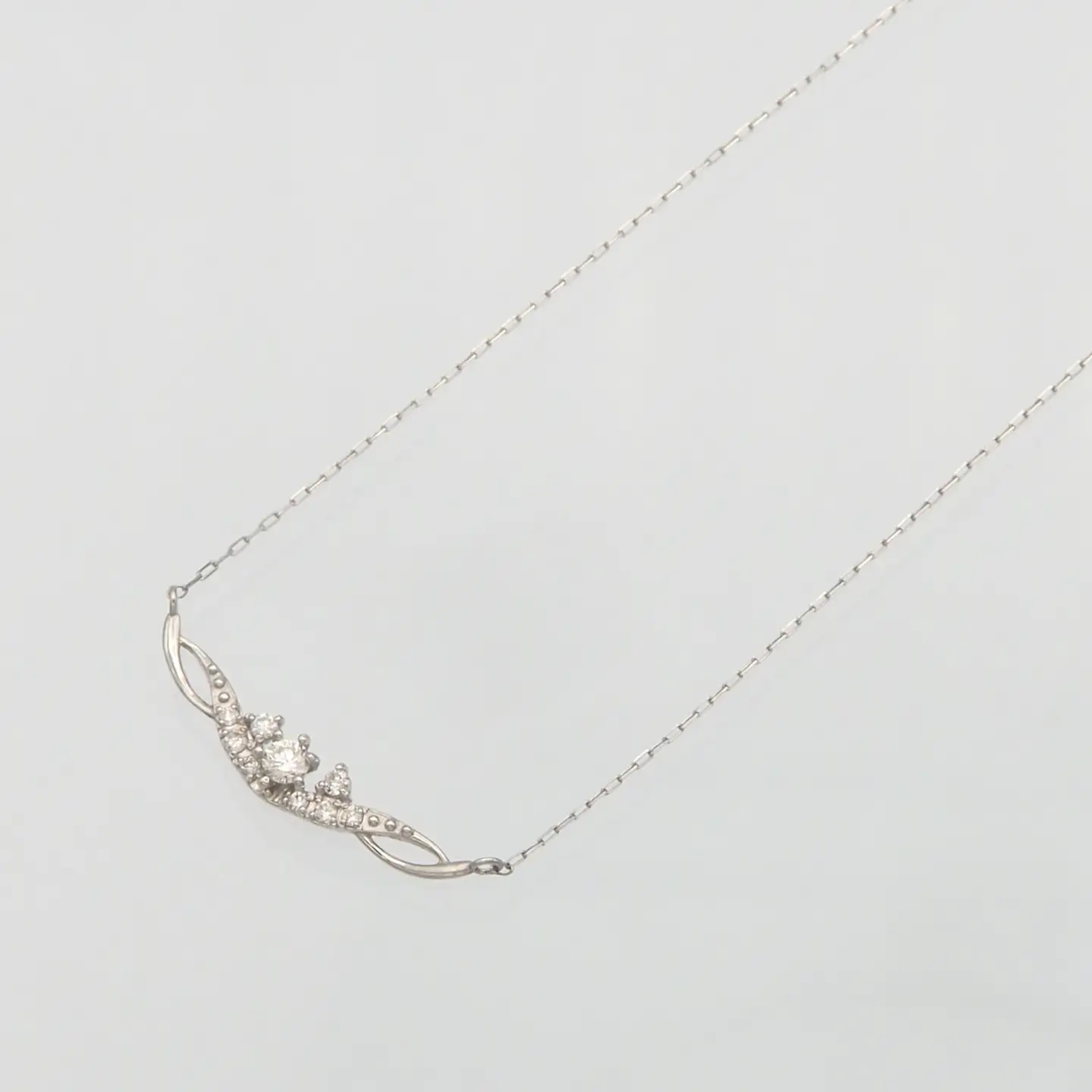 PT900/PT850 0.10ct ダイヤモンド ペンダントネックレス HH-019738 SWBT005-pt