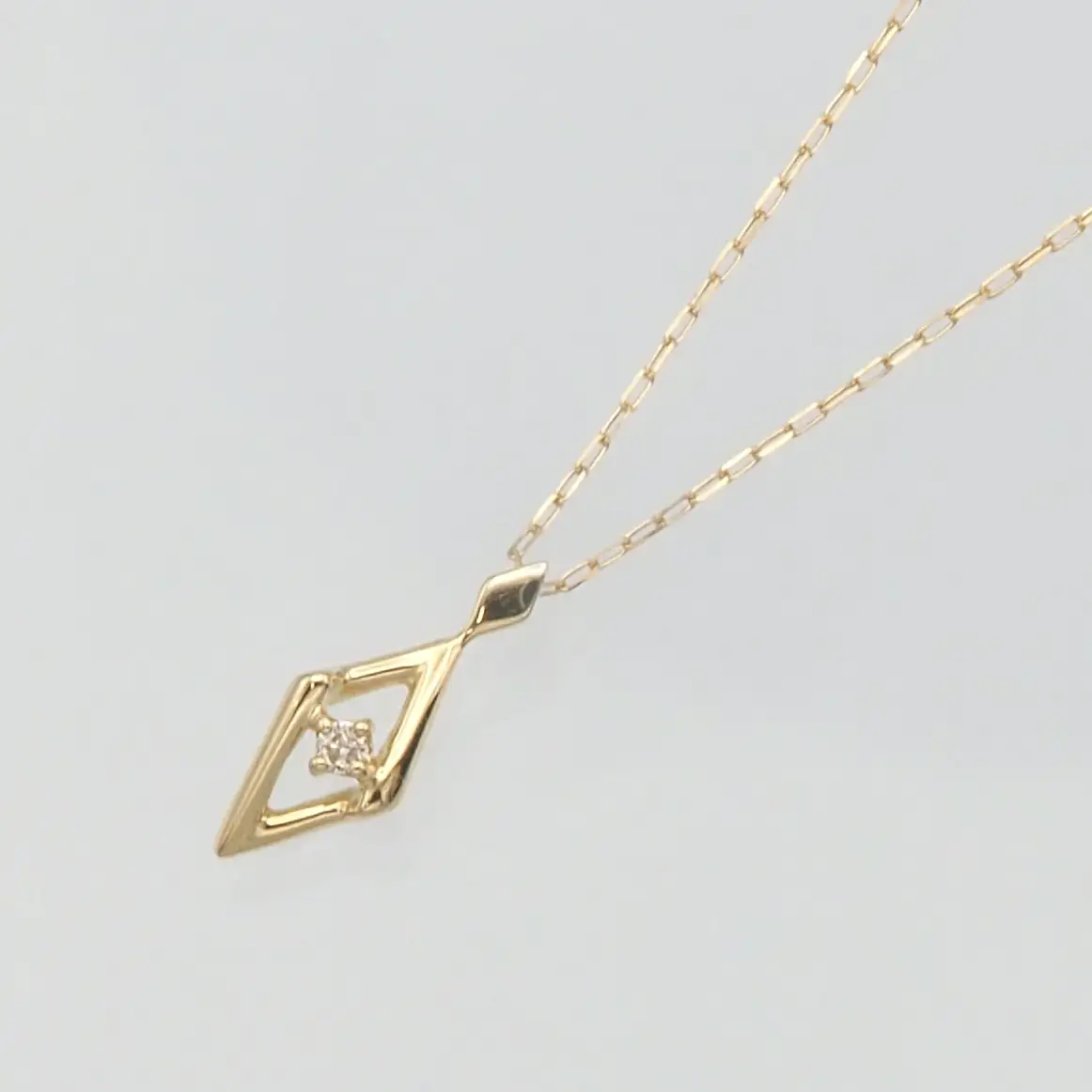 K18 0.01ct ダイヤモンド ペンダントネックレス HH-019746 SWBT013-k18