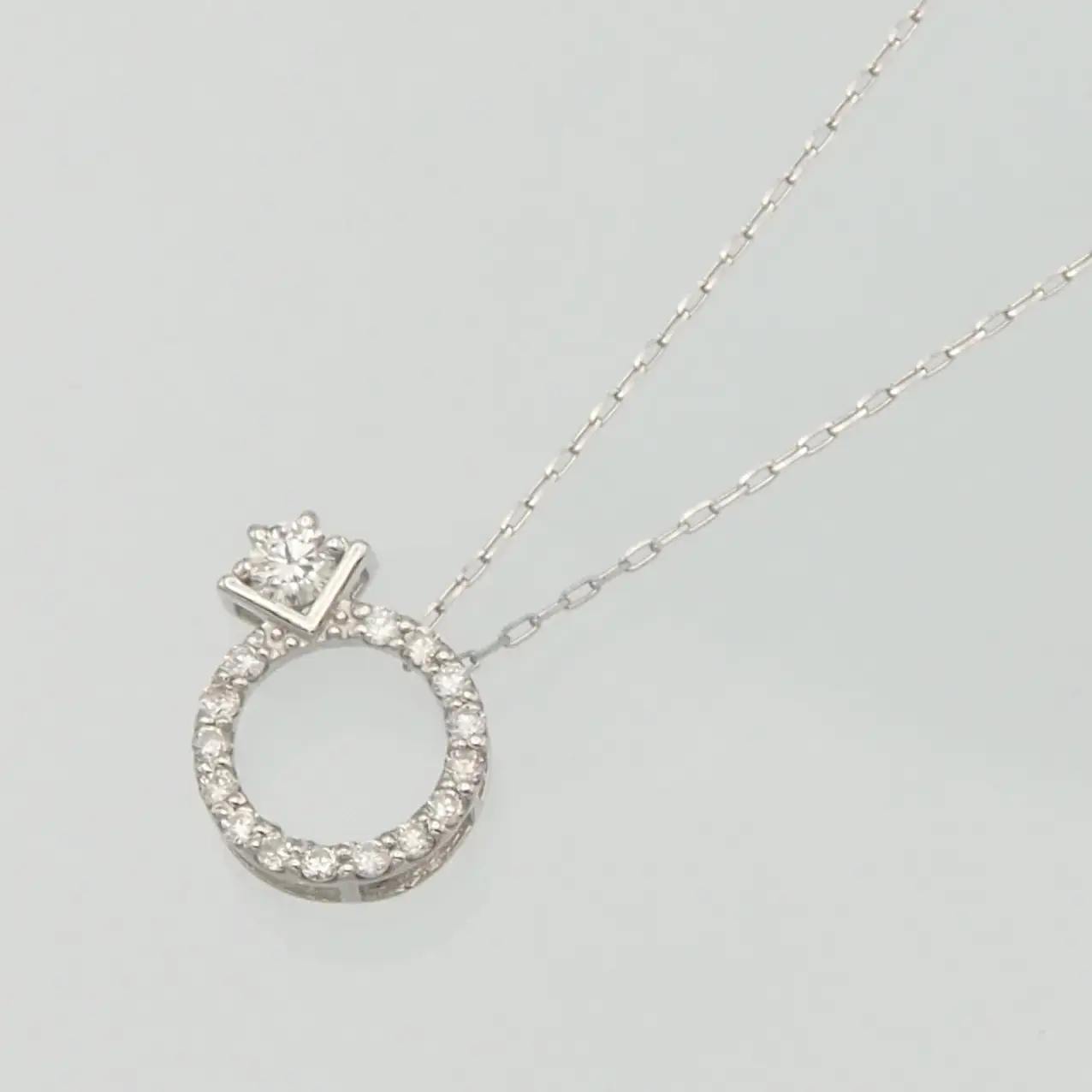 PT900/PT850 0.15ct ダイヤモンド ペンダントネックレス HH-019751 SWBT015-pt