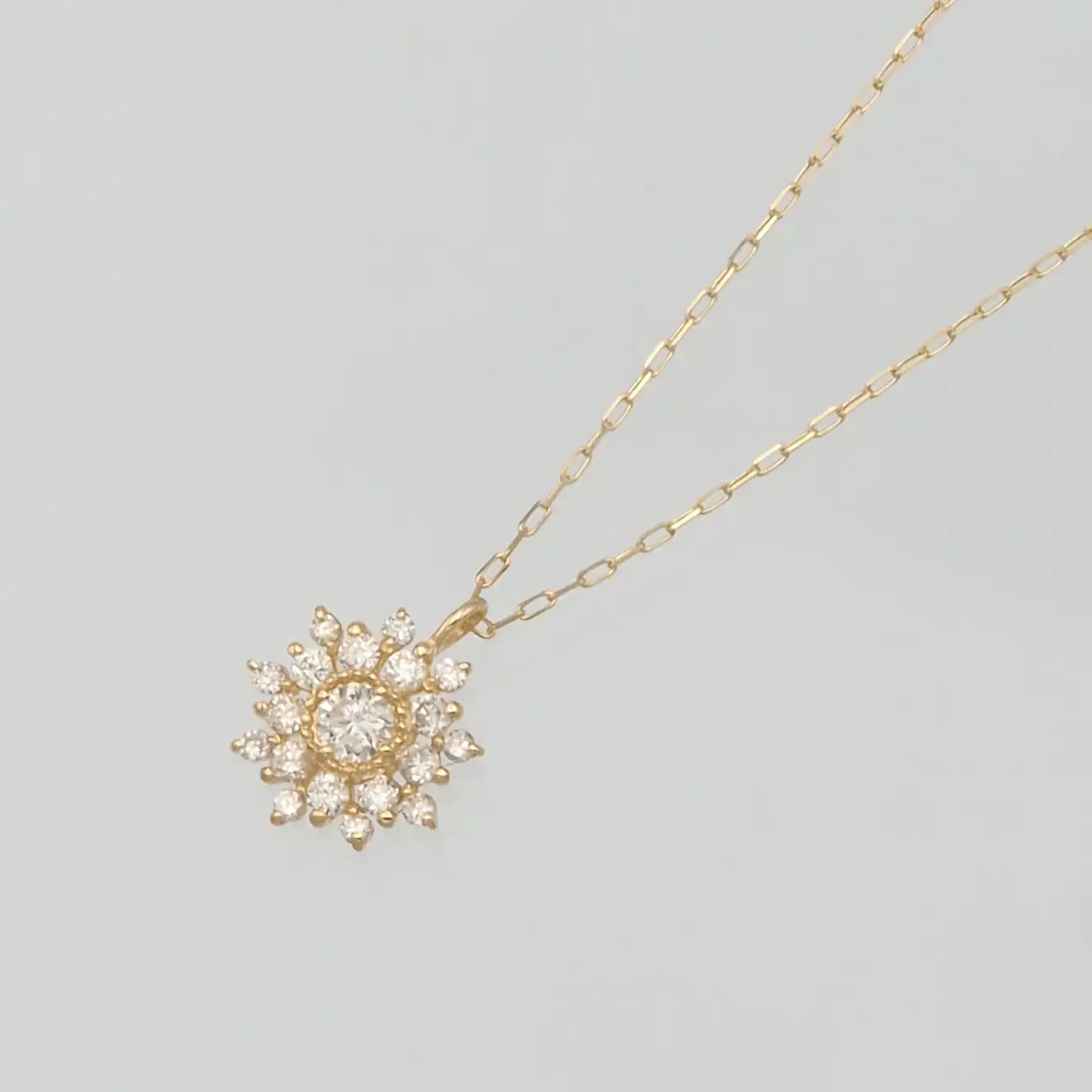 K18 0.15ct ダイヤモンド ペンダントネックレス HH-019752 SWBT016-k18