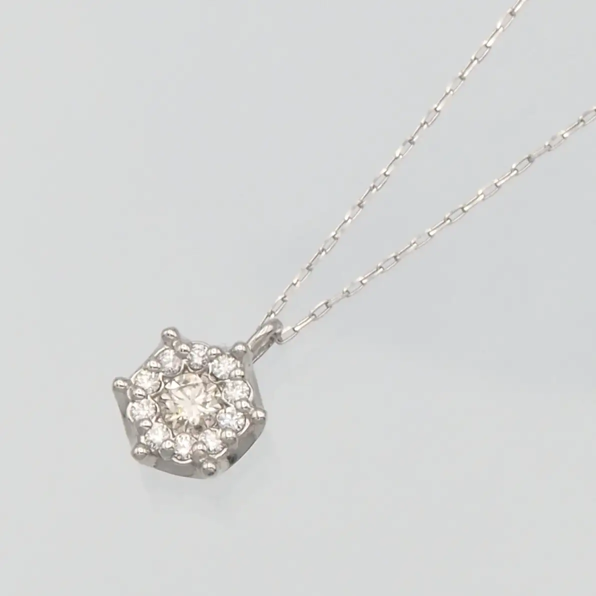 PT900/PT850 0.16ct H＆Cダイヤモンド ペンダントネックレス HH-019755 SWBT017