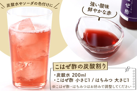 こはぜ酢 200ml×2本（上小阿仁村産こはぜ使用）果実酢 フルーツ お酢