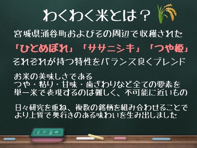 【ふるさと納税】宮城県産三大銘柄いいとこ取りブレンド米 わくわく米 5kg×2袋入 計10kg◆｜ お米 精米 白米 ひとめぼれ ササニシキ つや姫 宮城県産 三大銘柄【araseki003】