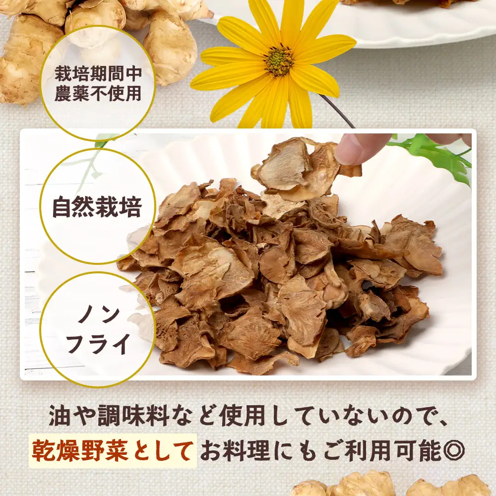 白色菊芋 菊芋せんべ （40g×2袋） SK-4｜ せんべい お菓子 菊芋 ノンフライ ノンオイル きくいも 焙煎 おつまみ グルメ お取り寄せ 鹿児島県 南大隅町 島子農園