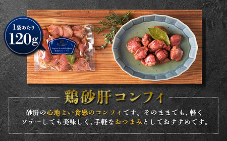 北海道ニセコ町 鶏砂肝コンフィ 2袋セット【04110】