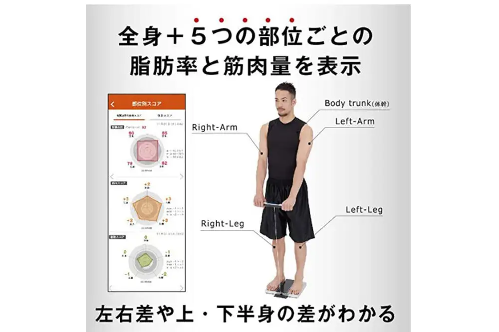 【ふるなびWEEK対象】最短翌日発送【RD804LBK】タニタ 左右部位別体組成計 インナースキャンデュアル 体重計