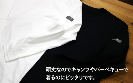 【ふるさと納税限定品】HOFI-043スーピマ超長綿 長袖Ｔシャツ（白：M）東大阪繊維研究所