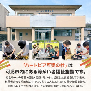 【思いやり型返礼品】障がい者福祉施設　ハートピア可児の杜の「うどんかりんとう」プレーン＋シナモン 【0066-004-3】