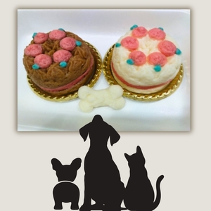ペット用 おさかなDEケーキ (2個) ペットフード ペット用品 ケーキ 犬 猫 誕生日 おやつ